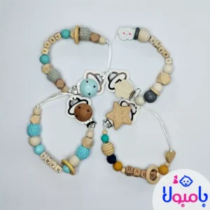 گیره پستانک چوبی و سبک