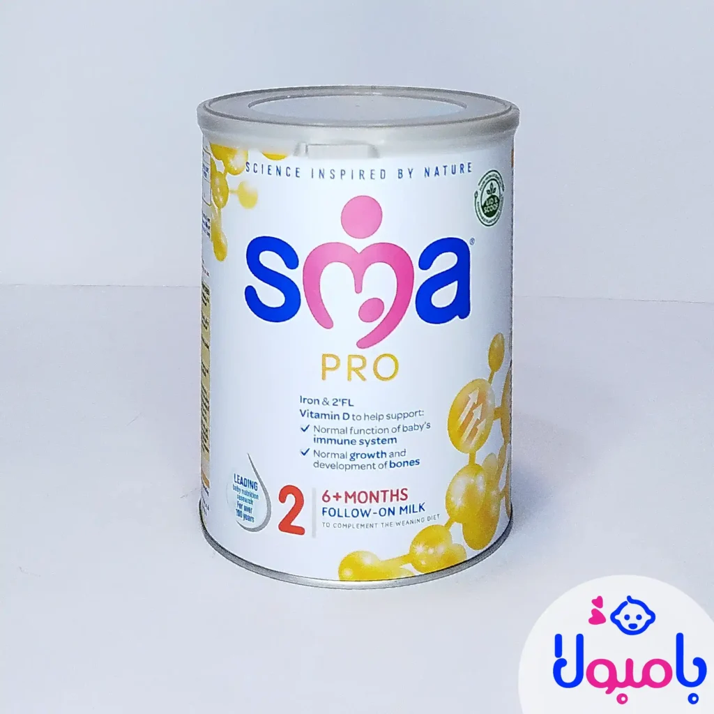 قوطی شیر خشک SMA شماره ۲ مخصوص نوزادان ۶ تا ۱۲ ماه