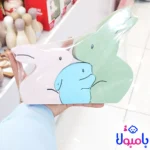 جورچین چوبی خرگوش با قطعات پازلی رنگی
