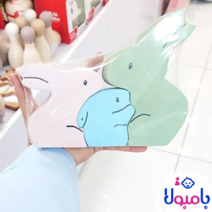 جورچین چوبی خرگوش با قطعات پازلی رنگی