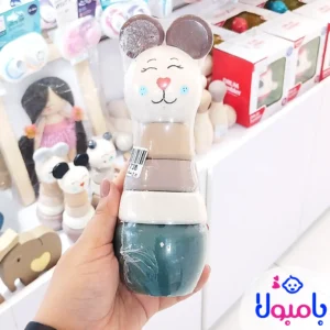 مهرههای رنگی برج چوبی بهصورت جدا از هم