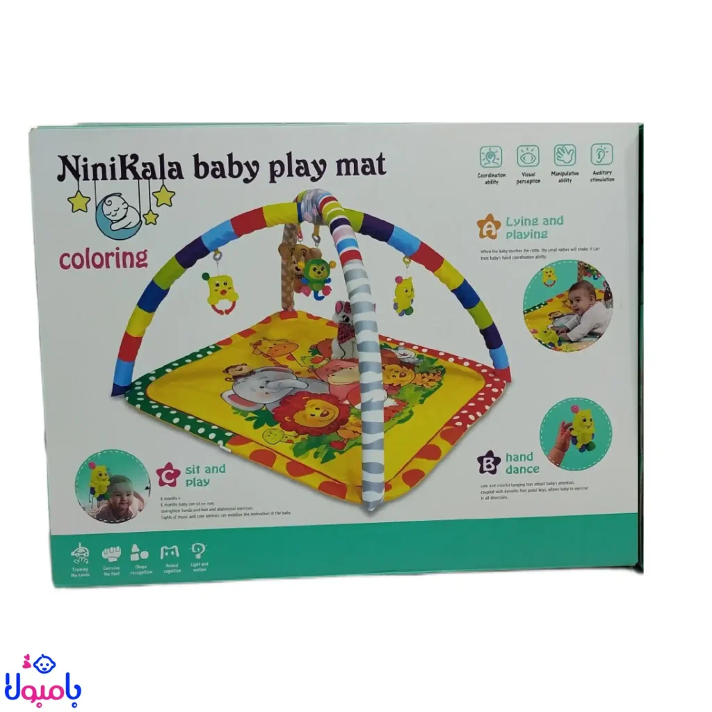 تشک بازی نوزاد NiniKala طرح حیوانات و جنگل