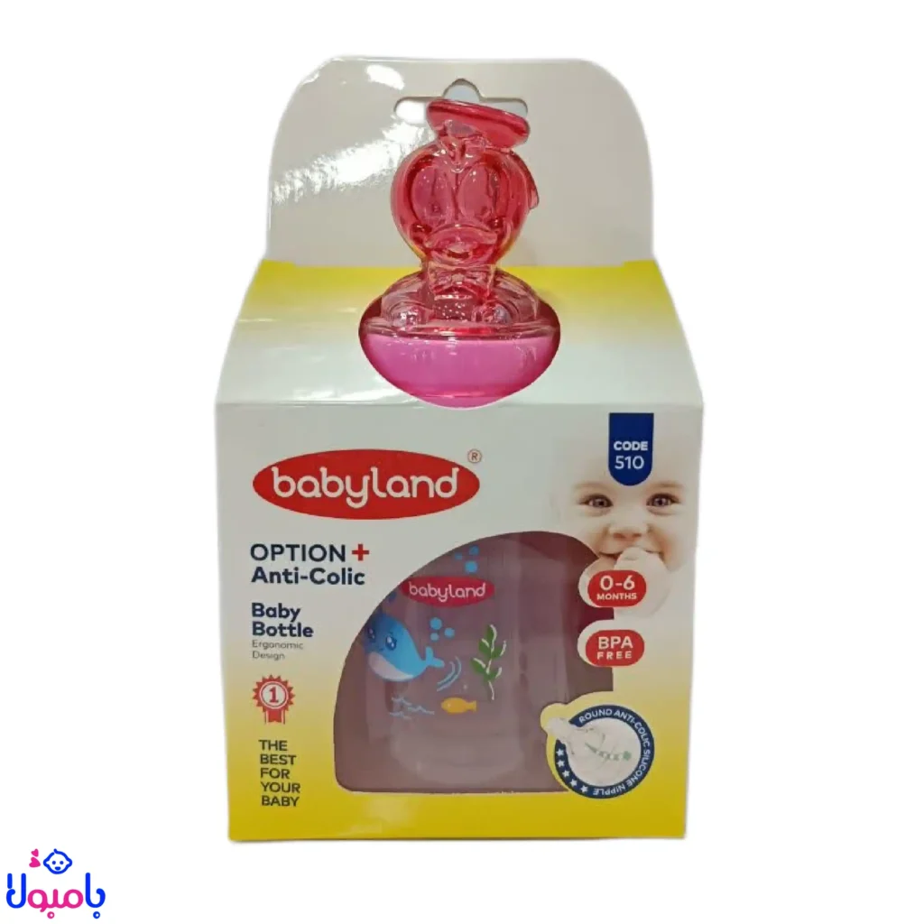 شیرخوری عروسکی بیبیلند 150 میلیلیتر با طراحی ارگونومیک، سری آنتیکولیک و ساخت BPA فری، مناسب نوزادان از بدو تولد