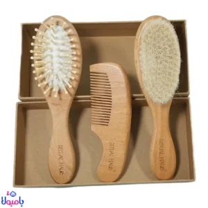شانه و برس چوبی با طراحی طبیعی