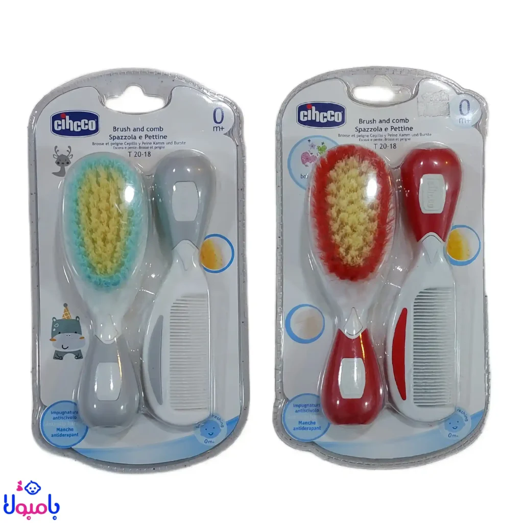 برس نرم نوزادی با موی طبیعی برند Chicco