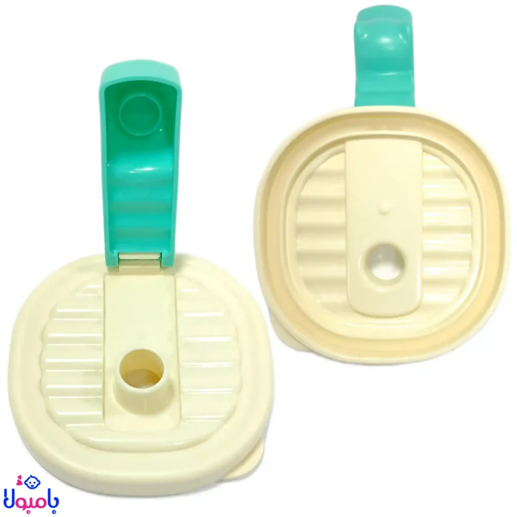 لیوان نیدار و دستهدار ۲۶۰ میلیلیتر JIAYI Baby با رنگ سبزآبی و نارنجی