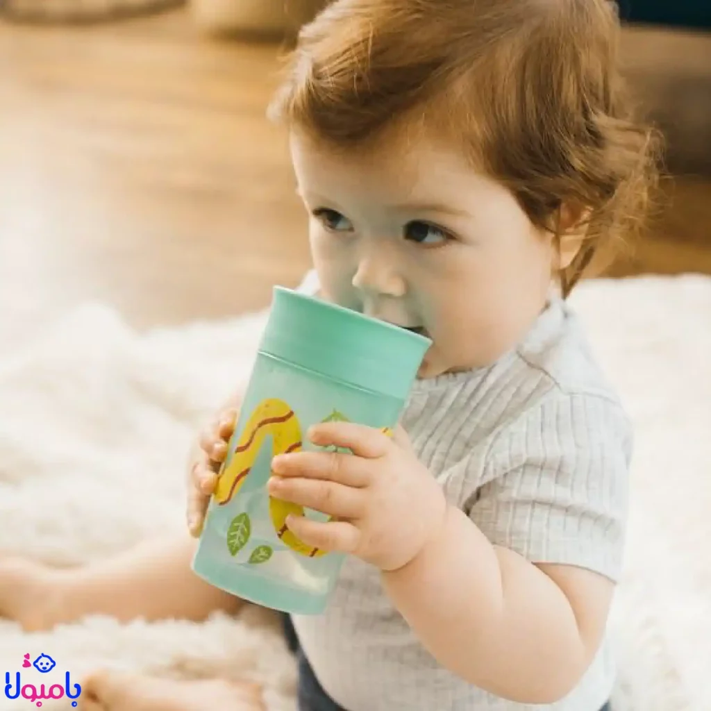 لیوان آموزشی ۳۶۰ دکتر براونز مدل Cheers سبز مار