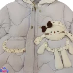 کاپشن دخترانه یاسی طرح آدمک