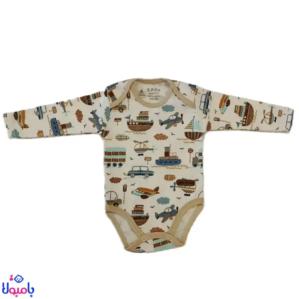 بادی آستین بلند بچه گانه اسپیکو طرح دنیز