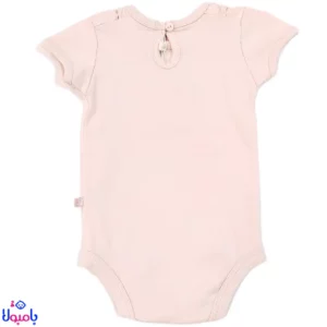 بادی آستین کوتاه دخترانه دانالو طرح صورتی ویولت