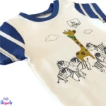 بادی آستین کوتاه پسرانه نیلی طرح فرندز