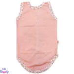 بادی رکابی دخترانه طرح خرس صورتی Hello Baby
