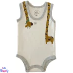 بادی رکابی پسرانه نیلی طرح فرندز