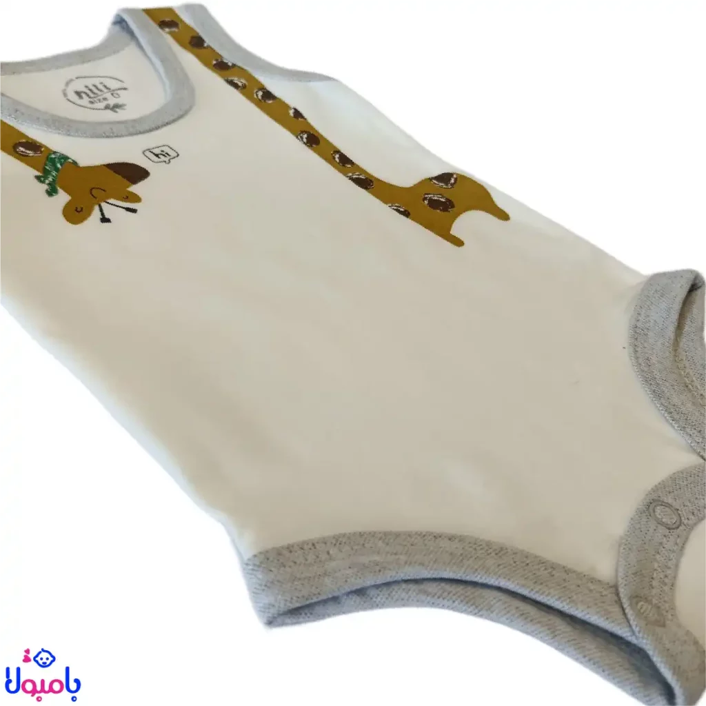 بادی رکابی پسرانه نیلی طرح فرندز