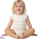 بادی رکابی سفید ساده جونیورز