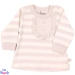 بلوز آستین بلند دخترانه دانالو طرح ویولت راه راه