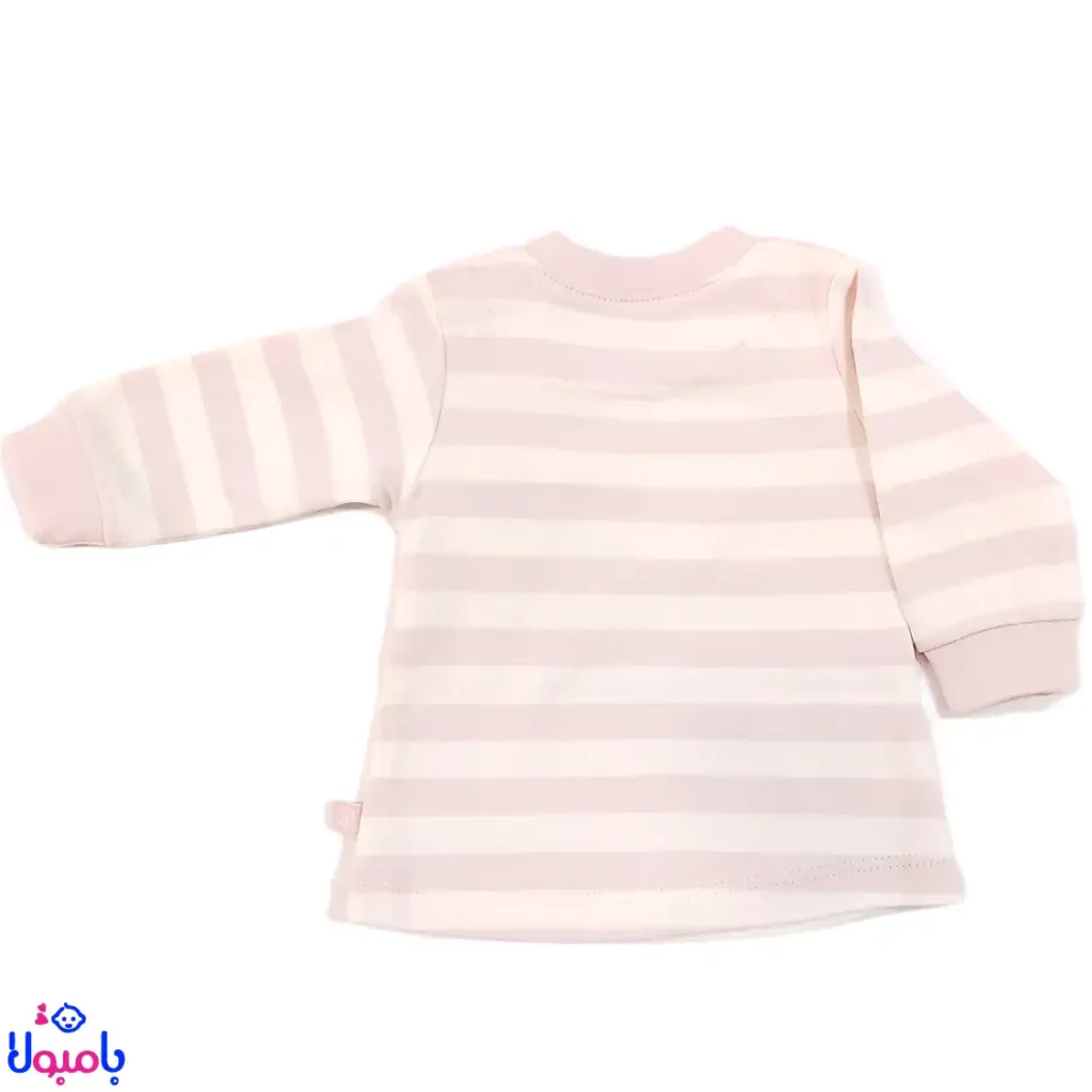 بلوز آستین بلند دخترانه دانالو طرح ویولت راه راه