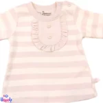 بلوز آستین بلند دخترانه دانالو طرح ویولت راه راه