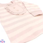 بلوز آستین بلند دخترانه دانالو طرح ویولت راه راه