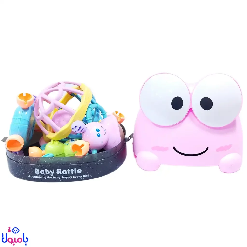 پک جغجغه صندوقی قورباغه Baby Rattle