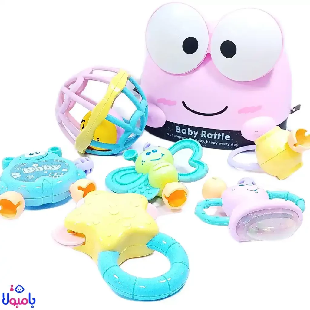 پک جغجغه صندوقی قورباغه Baby Rattle