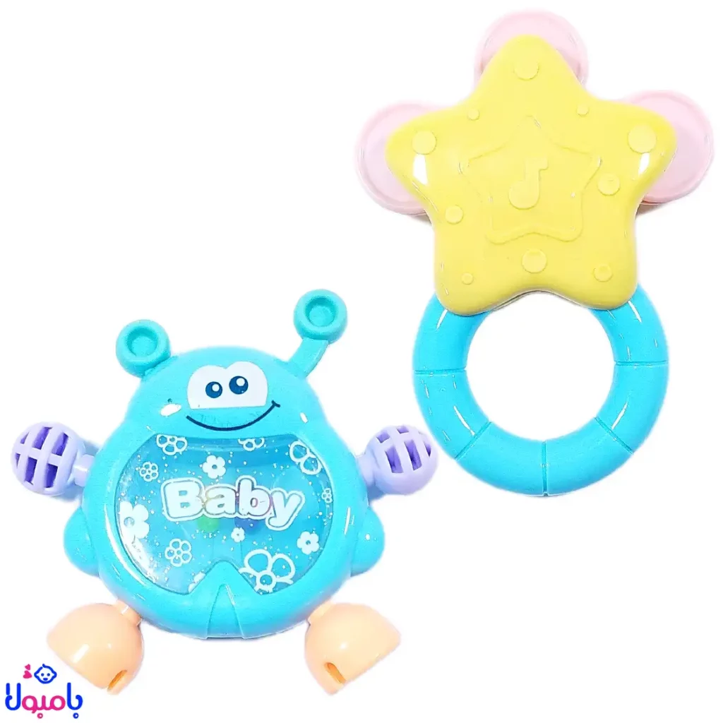 پک جغجغه صندوقی قورباغه Baby Rattle