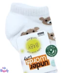 جوراب پنبهای طرح خرس نوزاد