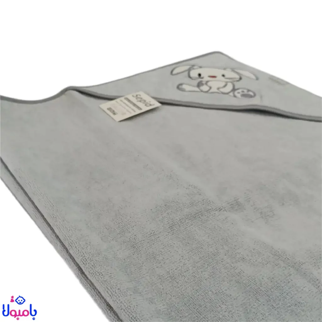 حوله بچه گانه کلاه دار 90*90 سانتی متر