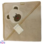 حوله بچه گانه کلاه دار 90*90 سانتی متر