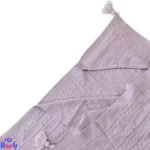 پتو دور پیچ نوزاد بافت طوسی
