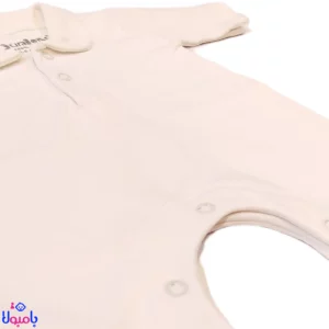 رامپر آستین کوتاه و شلوارکی سفید ساده جونیورز