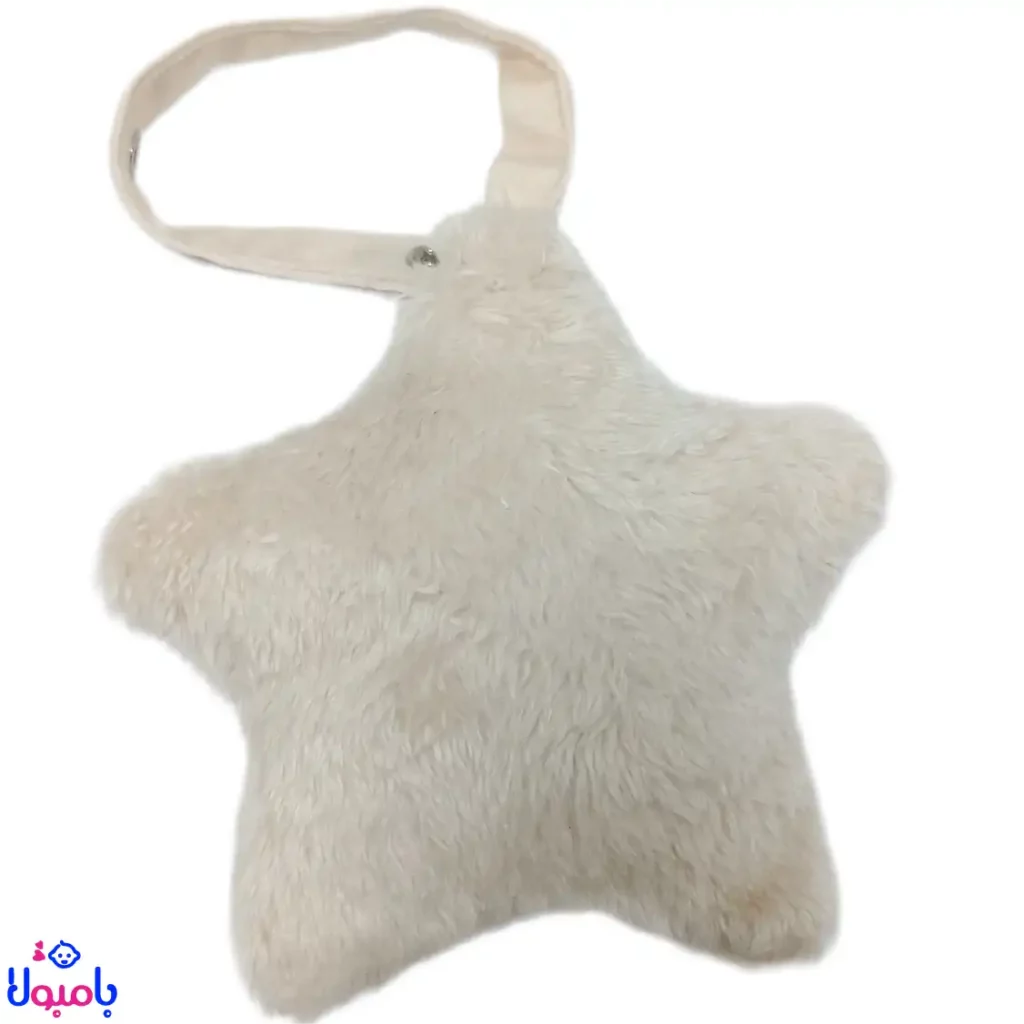 زنجیر پستانک پولیشی طرح ستاره و خرس