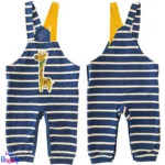 ست دو تیکه بلوز و بیلر پسرانه نیلی طرح فرندز