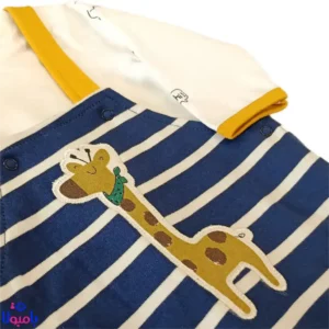 ست دو تیکه بلوز و بیلر پسرانه نیلی طرح فرندز