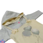 سرهمی کلاه دار بچه گانه زرد کره ای