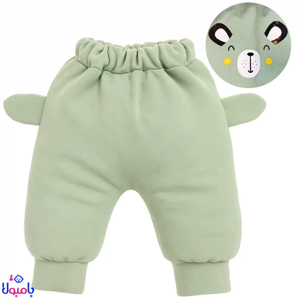 شلوار سبزآبی خرسی بچگانه Chicco