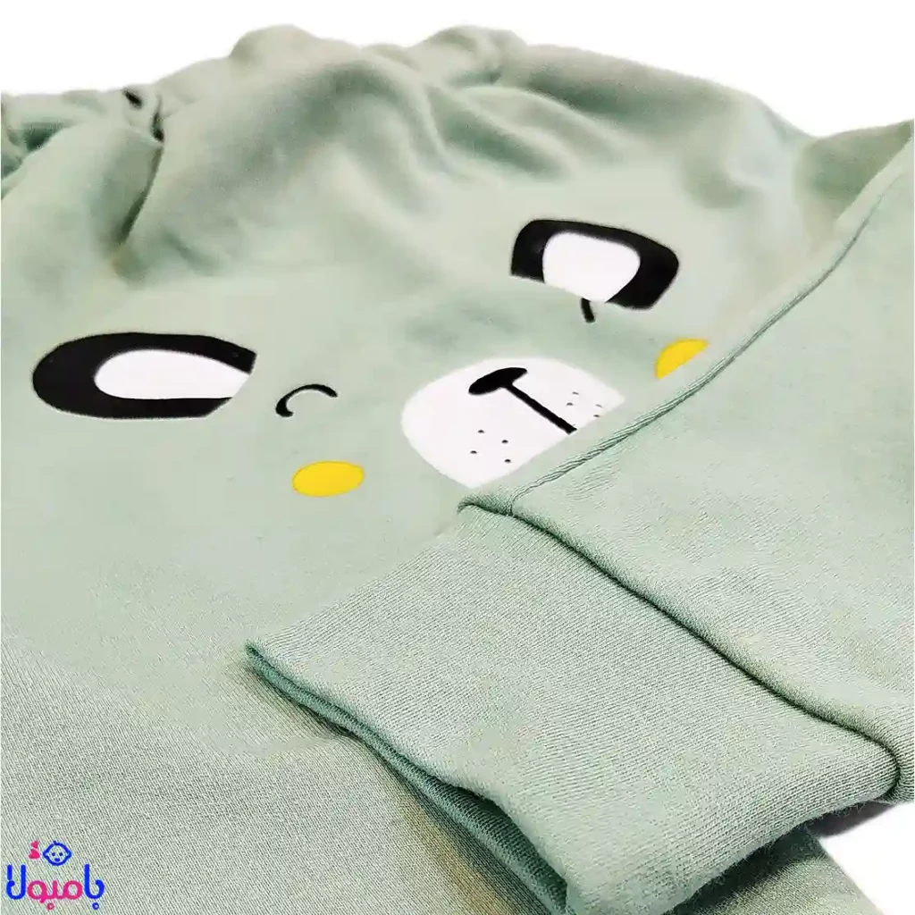 شلوار سبزآبی خرسی بچگانه Chicco