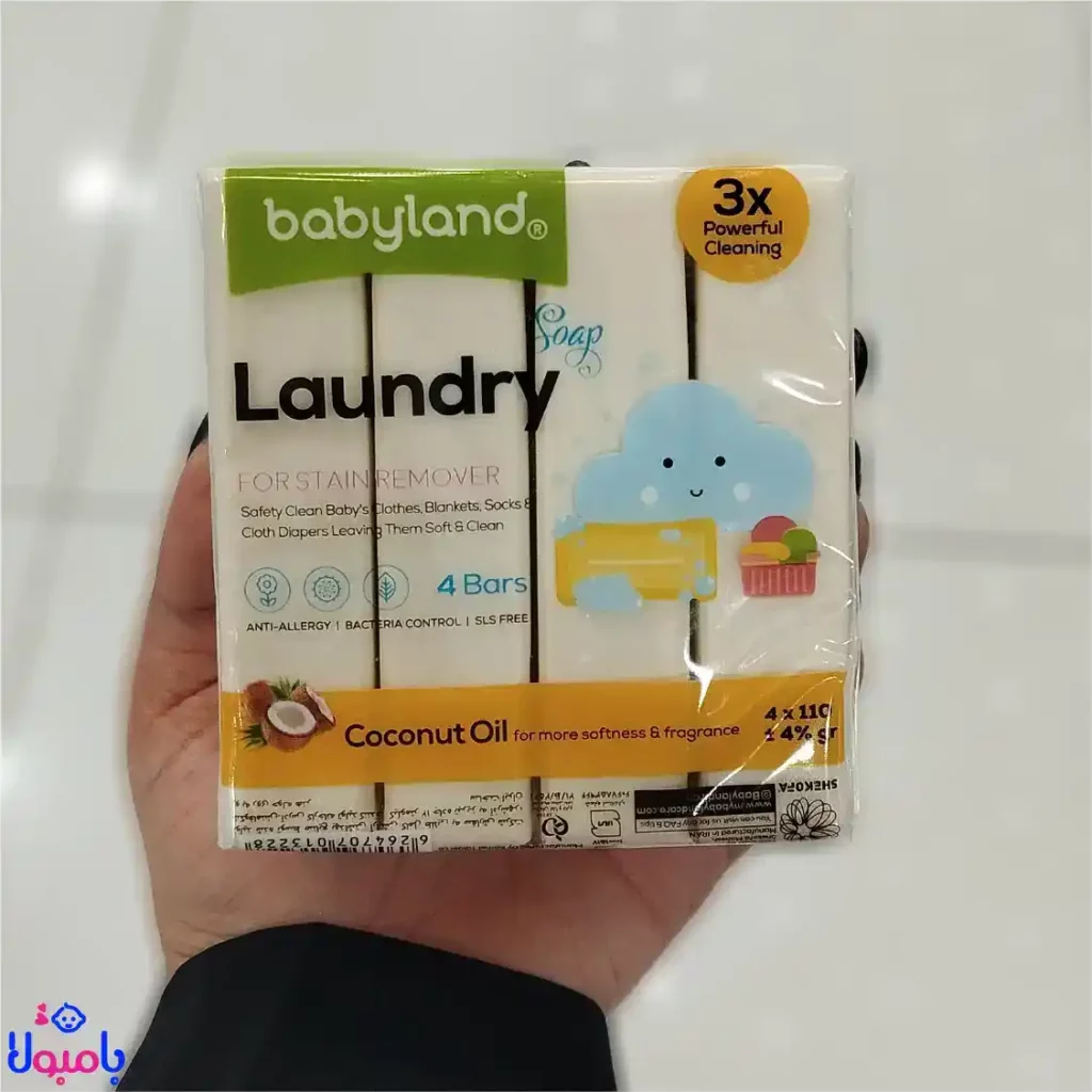 پک ۴ عددی صابون رختشویی بی بی لند 110 گرم