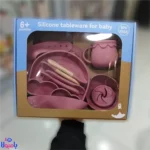 ست ظروف سلیکونی کودک طرح رنگین کمان