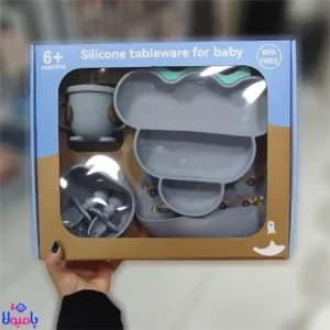 ست ظروف سلیکونی کودک طرح انگور مناسب 9+ ماه