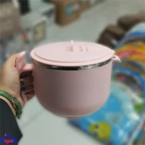 ظرف غذای داخل استیل دسته دار