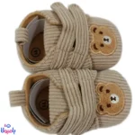 پاپوش بچه گانه مخمل کبریتی طرح تدی