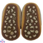 پاپوش بچه گانه مخمل کبریتی طرح تدی