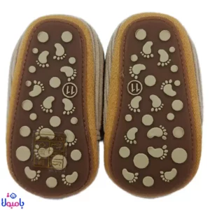 پاپوش بچه گانه مخمل کبریتی طرح تدی