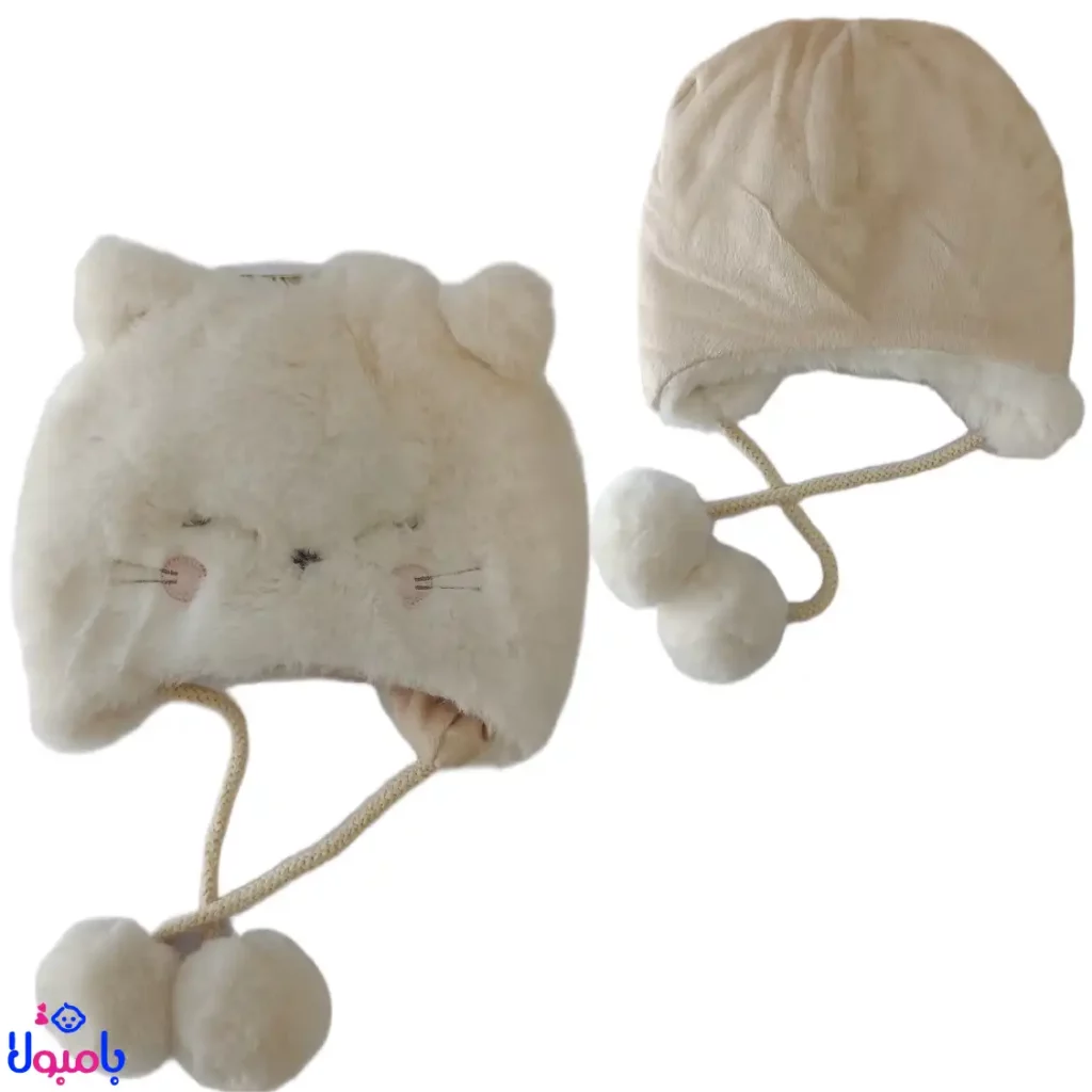 کلاه زمستانی نوزادی طرح موش