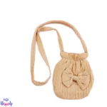 پیراهن دخترانه چین دار همراه باکیف نقلی