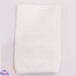 ست حوله و لیف سفید ساده