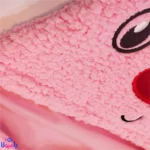 قنداق پادار صورتی نوزادی طرح خرگوش دماغ قرمز 70*88 سانتیمتر