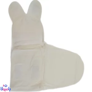 قنداق چسبی نوزاد ۵تیکه سفید ساده برند جونیورز