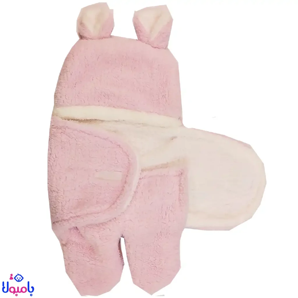 قنداق پادار نوزادی ساده TTbaby مدل گوش دار61*74 سانتیمتر